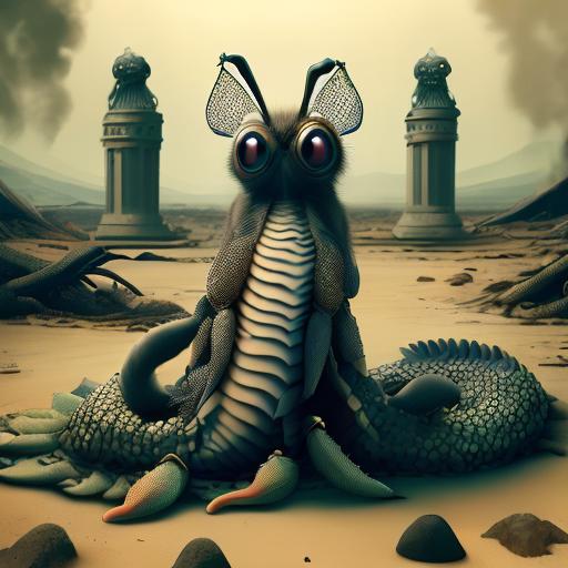 00076-4232140749general_rev_1.2.2cthulhutech an animal dog insect mutant with scaly skin in (volcanic landscape lava with obelisks_0.8) , high detail, high quali.png